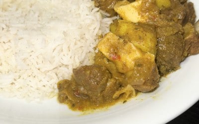 Curry Goat & Rice
