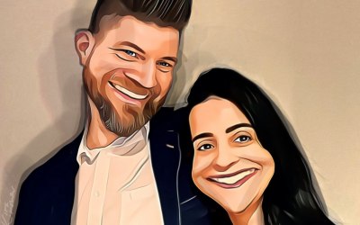 Couple - caricatured