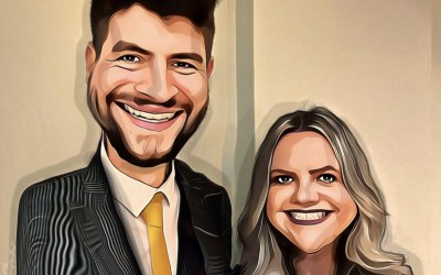 Couple - caricatured