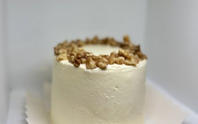 6” Carrot Cake- for intimate civil wedding reception. 