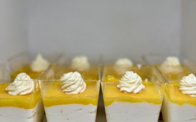 Lemon Cheesecake Pots