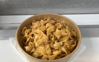 Tagliatelle with Spicy Crab & N'Duja