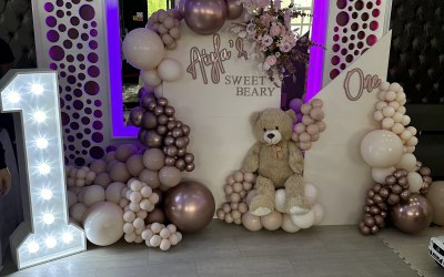 1st birthday with Led number 