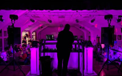 Behind the DJ