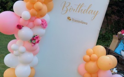 single balloon garland