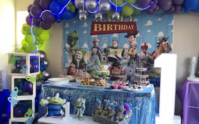 Buzz lightyear themed birthday package