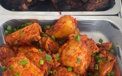 Chicken Suya &Peppered Chicken