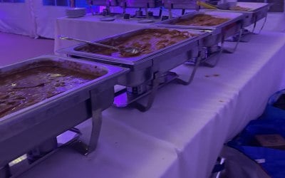 Corporate event buffet