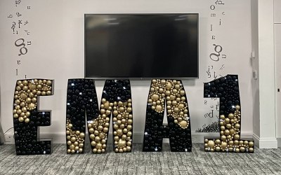 Letter & Number Mosaic for Corporate Events 