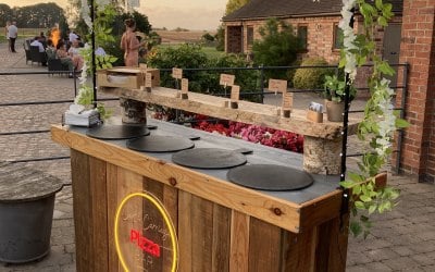 Our pop up pizza bar can go anywhere!