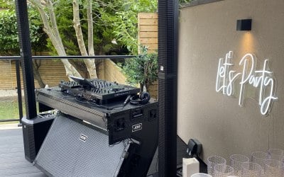 djbe's mobile set-up, minus lights.