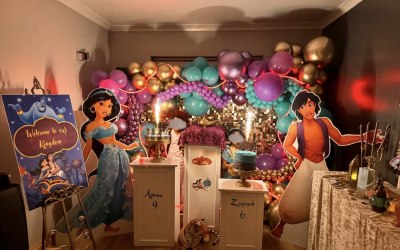 Aladdin birthday setup