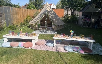 Picnic and bell tents 