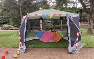 Tent plus circus activities 