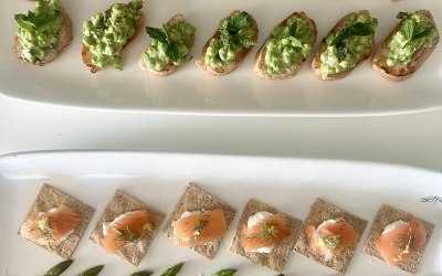 canapés to start