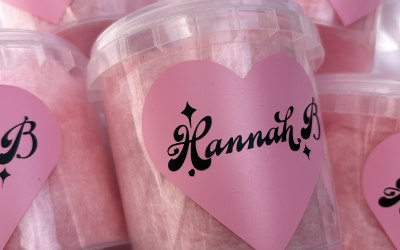Branded Candyfloss tubs