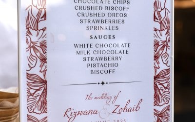Bespoke menu