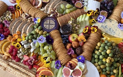 flat lay grazing table