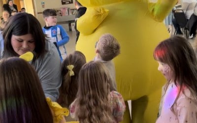 Pikachu party mascot 