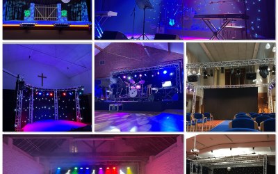 Stage lighting & sound for theatre productions, band evenings, variety shows and lots more 