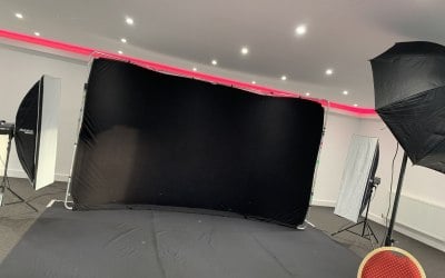 Panoramic backdrop for parties and events
