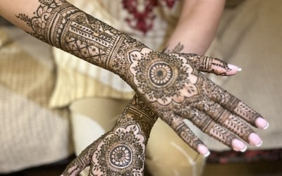 Half arm Bridal Henna