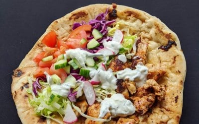 Chicken flatbread