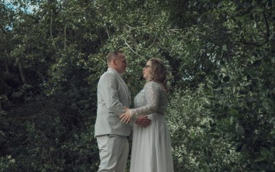 Bride and groom.