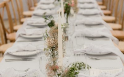 White tablescape