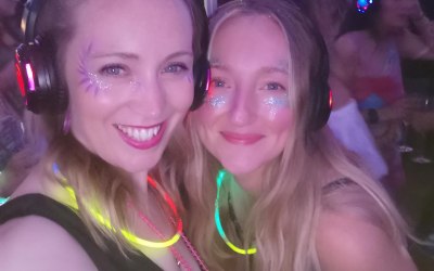 A silent disco provides all your party music needs