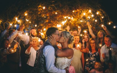 Jess and Ryan's twilight wedding