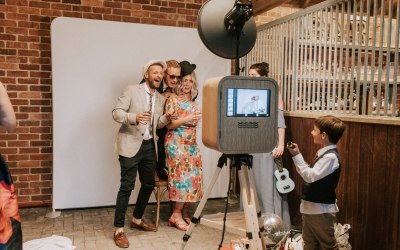 American Oak Booth at Wedding