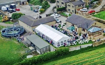 Large birthday party marquee in Sheffield, South Yorkshire