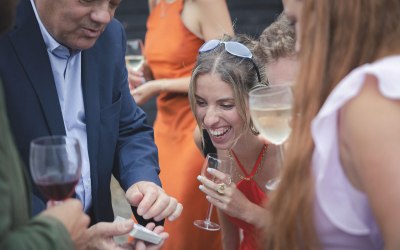 Enthralling the guests!