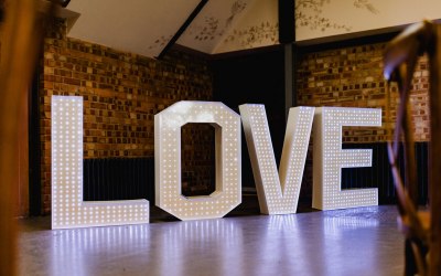 LED Light Up Love Letters