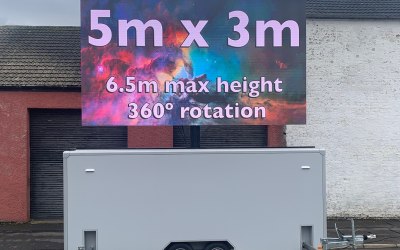 5m x 3m mobile LED video wall