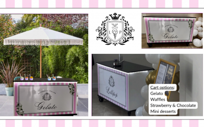 Modern Cart Hire with Lights & Umbrella