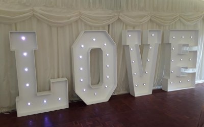 4ft Multicoloured LOVE Letters