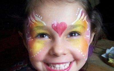 face painting heart anings