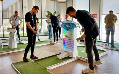 mobile crazy golf plink plonk corporate branding