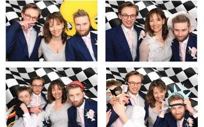 4 up layout greenscreen photo template example Photo booth hire Birmingham 