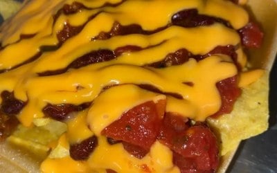 Loaded Nachos - Homemade salsa & naco cheese