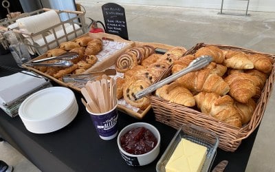 Delicious pastries from our local bakery...