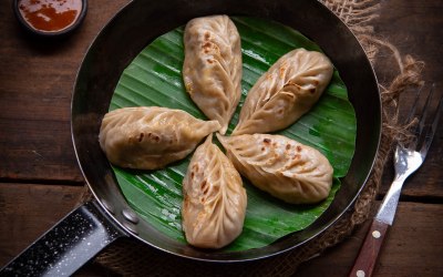 Pan fried Momo