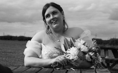 Wedding - Candid Photo of the Bride