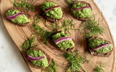Pea & Mint Crostini