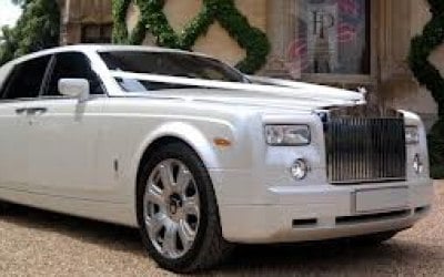 Pearl White Rolls Royce Phanthom