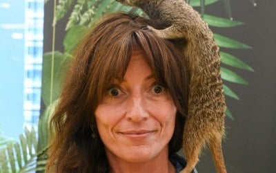Davina Mcall with our Meerkat Savannah