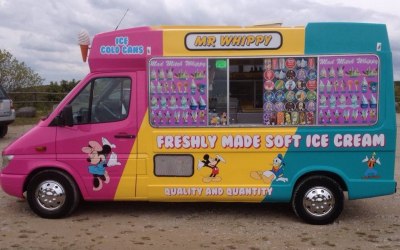 Up market, high output ice cream vans
