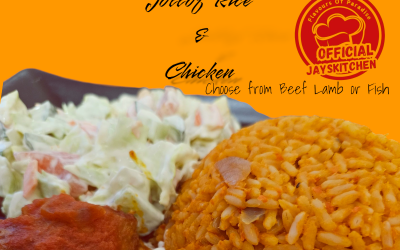 Jollof Rice & Chicken (Other Options Available)